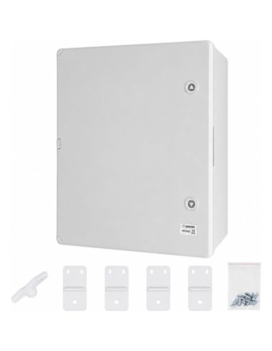 Armario Eléctrico Estanco 200x300x130MM IP65 IK08 ABS con Puerta Gris
