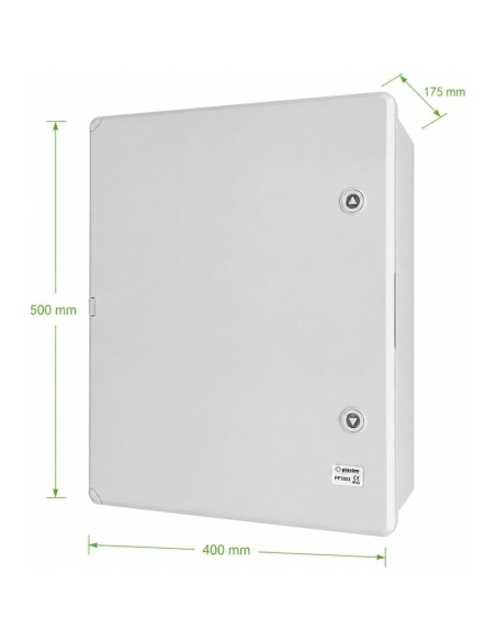 Armario Eléctrico Estanco 200x300x130MM IP65 IK08 ABS con Puerta Gris