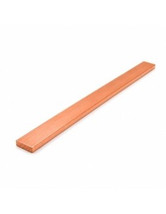 Barra Cobre Plana 20x5mm 1000mm | Pletina Cobre Puro
