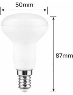 Bombilla LED E14 Reflectora R50 6W 2700K 550lm 30000h Matel 2