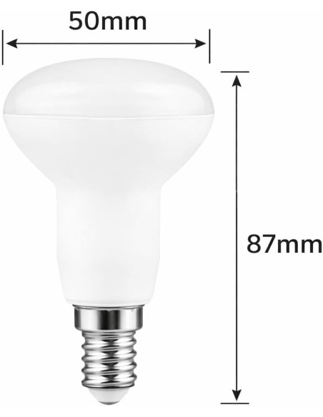 Bombilla LED E14 Reflectora R50 6W 2700K 550lm 30000h Matel