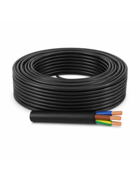 Cable RV-K 3x1.5mm 0.6/1kV 25m - Manguera RVK Exterior Negro
