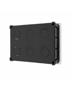 Caja de Registro Empotrada 200x130x60mm Tapa Tornillos 6 Entradas 2