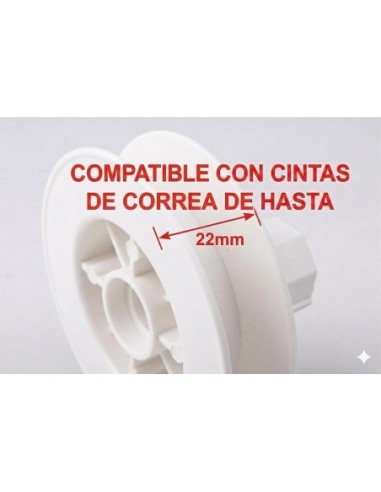 Disco Persiana Espiga Cinta 22mm 160x60mm Polea Eje 60mm