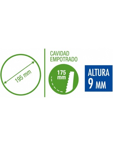 Downlight LED Empotrable 15W 1400lm Luz Neutra 4200K - Corte 175mm Matel