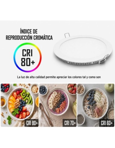 Downlight LED Empotrable 15W 1400lm Luz Neutra 4200K - Corte 175mm Matel