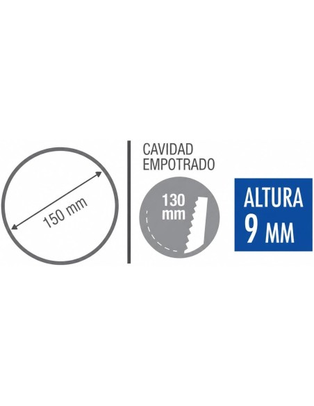 Downlight LED Empotrable 9W 880lm Luz Neutra 4200K Corte 130mm Matel