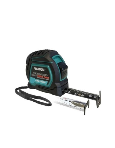 Flexómetro 5m 25mm Doble Cara Carcasa Antichoques Vatton