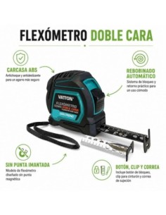 Flexómetro 8m 25mm Doble Cara Antichoques - Cinta Métrica Pro 2