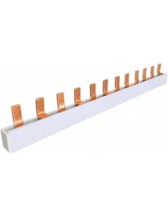 Peine de Conexión Bipolar 2P 12 Módulos 63A Cortable 216mm