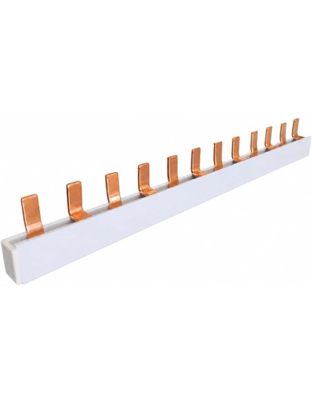 Peine de Conexión Bipolar 2P 12 Módulos 63A Cortable 216mm