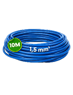Cable Flexible H07Z1-K 1,5mm² 10 Metros Sin Halógenos Azul