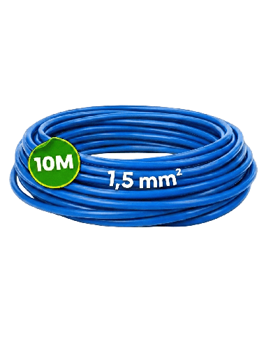 Hilo Flexible H07Z1-K 1,5mm² Sin Halógenos Azul