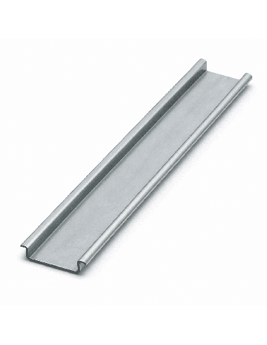 Guía Carril DIN 35x7,5MM 1 Metro Liso sin Perforar de Acero