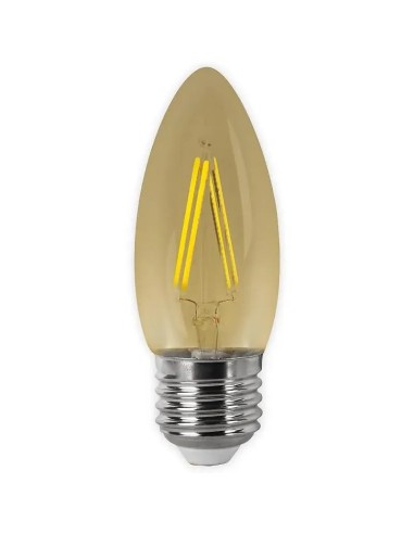 Bombilla LED filamento vela vintage E27 4W - 1