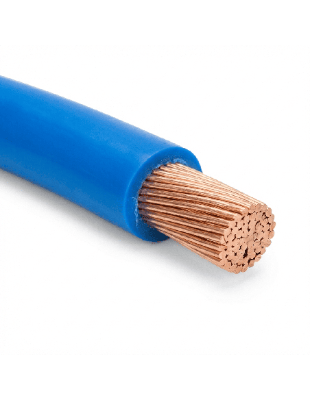 Cable Unipolar H07Z1-K 10mm² 10 Metros Libre Halógenos Azul