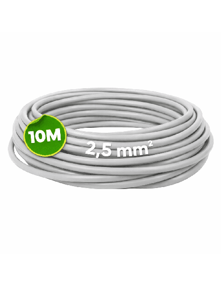 Cable Unipolar H07Z1-K 2,5mm² 10 Metros Sin Halógenos Gris