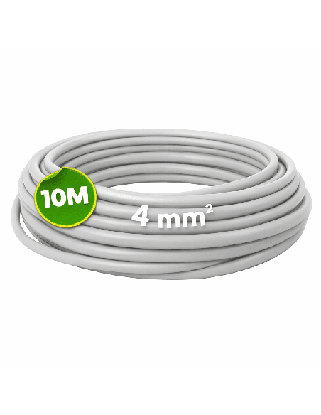 Cable Eléctrico Flexible 4mm² H07Z1-K Gris 10 Metros