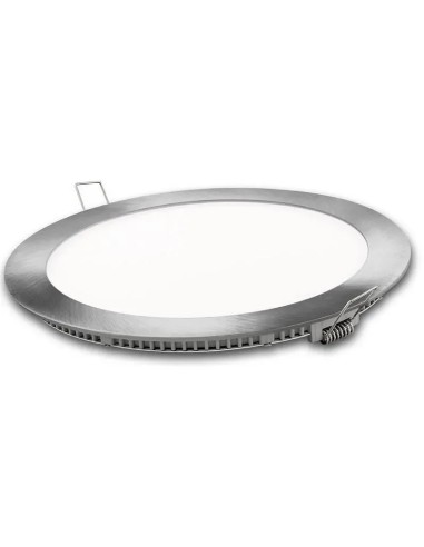 Downlight LED redondo plata 24W (Fría, Cálida, Neutra) - 1