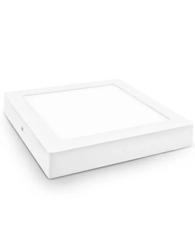 Downlight LED superficie cuadrado blanco 18W (Fría, Cálida, Neutra) - 1