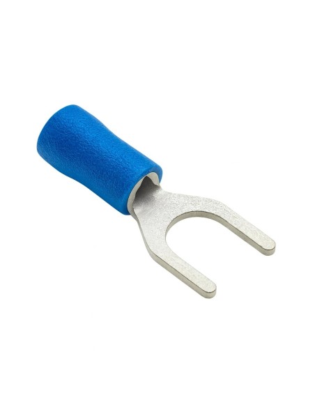 Terminal Horquilla Preaislado Azul 6mm 100uds 1,5-2,5mm² 24A