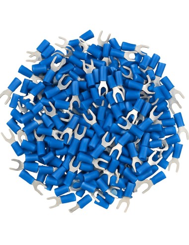 Terminal Horquilla Preaislado Azul 6mm 100uds 1,5-2,5mm² 24A
