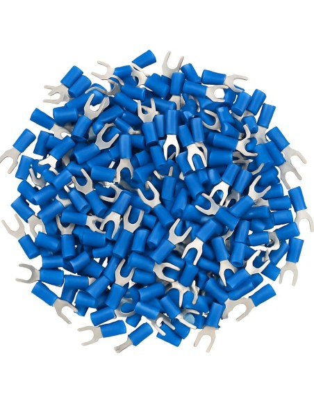 Terminal Horquilla Preaislado Azul 6mm 100uds 1,5-2,5mm² 24A