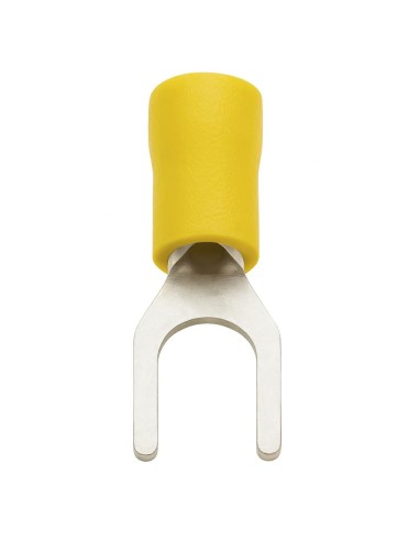 Terminal Horquilla Preaislado Amarillo 5mm 100uds 4-6mm² 36A