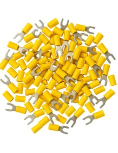 Terminal Horquilla Preaislado Amarillo 100uds Perno 4mm 4-6mm² 36A