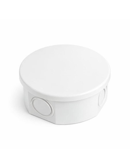 Caja Derivación Circular Ø83x45mm IP44 IK07 4 Entradas Gris