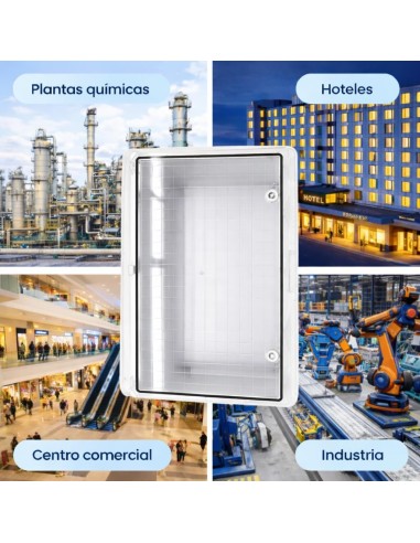 Armario  Estanco 600x400x200MM IP65 IK08 ABS con Puerta Transparente