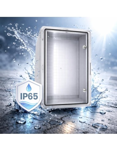 Armario  Estanco 600x400x200 IP65 IK08 ABS con Puerta  Transparente