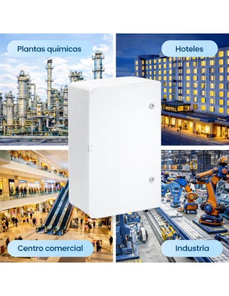 Armario Eléctrico Estanco 600x400x200MM IP65 IK08 ABS con Puerta Gris