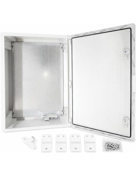 Armario Eléctrico Estanco 600x400x200MM IP65 IK08 ABS con Puerta Gris