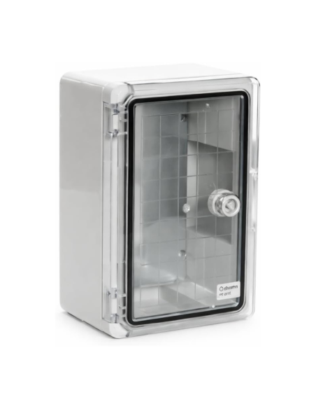 Armario Eléctrico Estanco IP65 200x300x130 IK08 ABS Puerta transparente