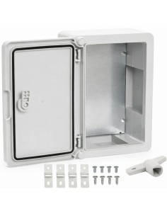 Armario Eléctrico Estanco 200x300x130MM IP65 IK08 ABS con Puerta Gris 2