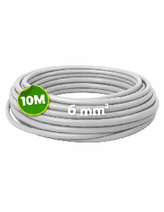 Cable Unipolar Flexible 6mm² 10 Metros H07Z1-K Gris