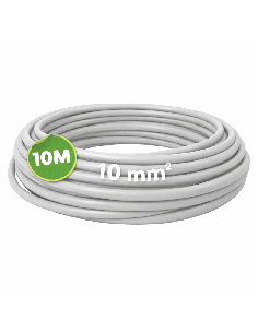 Cable Eléctrico Flexible 10mm² 10 Metros H07Z1-K Gris