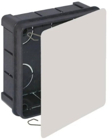 Caja de conexión de empotrar 100x100x45 mm con garras metálicas - 1