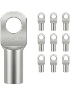Terminal Tubular 10mm² Ojal M8 SC10-8 Cobre x10 Batería