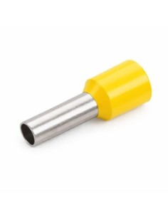 Punteras Huecas Aislantes Amarilla 25mm² 50 uds para Crimpado