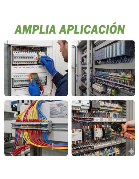 Punteras Huecas Aislantes Azul 16mm² 100uds para Crimpado