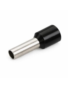Punteras Huecas Aislantes Negra 1,5mm² 100uds para Crimpado