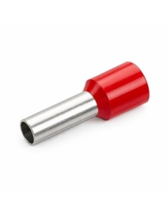 Punteras Huecas Aislantes Roja 10mm² 100uds para Crimpado
