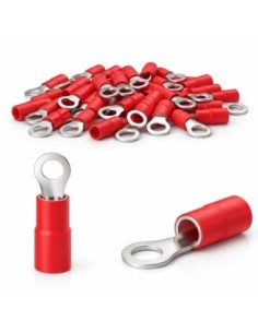 Terminal Anillo Rojo M3 0,5-1,5mm² 100uds Preaislado