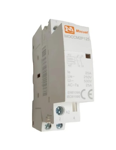 Contactor eléctrico modular de 2 polos 25A 1 módulo - 1
